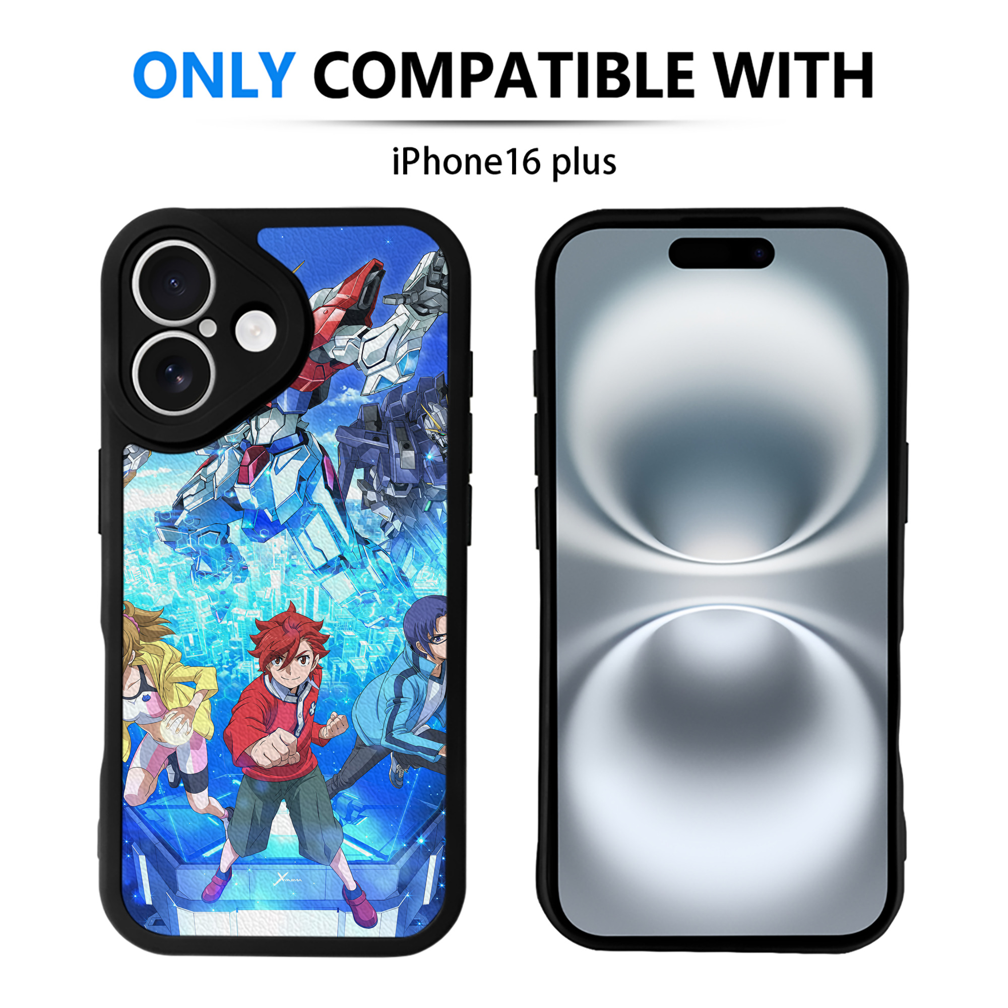 （画像用） 機動戦士ガンダム Mobile Suit Gundam 【iPhone 16シリーズ対応】シリコンスマホケース（レザー調） 材質：シリコン